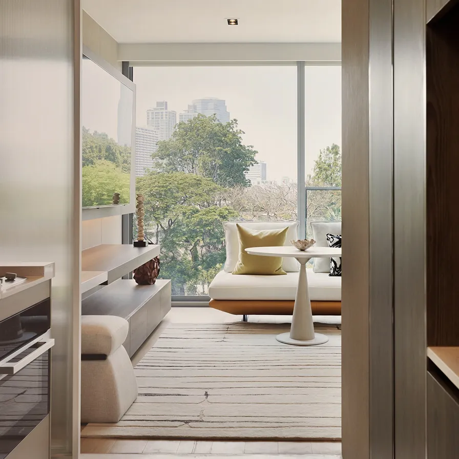 ยูนิต 1 ห้องนอน 30-32 ตร.ม. ที่ SCOPE Promsri คอนโดหรูพร้อมเฟอร์นิเจอร์ Ligne Roset
